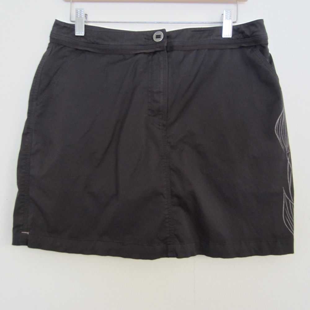 Title Nine Skort Women's 8 coffee brown Hiking Skort Outdoor Activewear Skirt